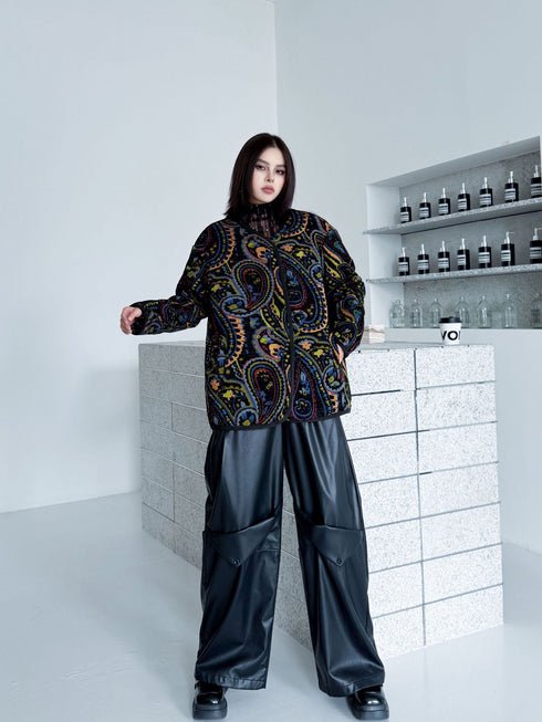 Jacquard Paisley Quilted Jacket